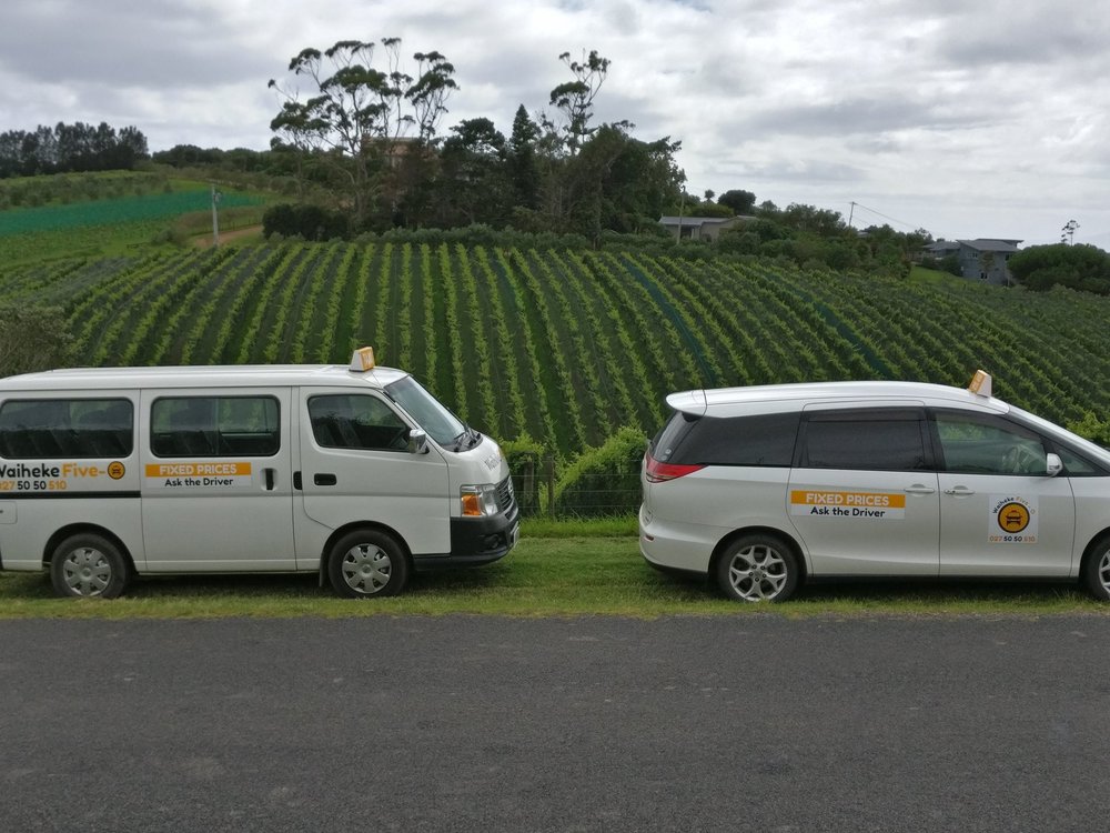 Waiheke Five-O shuttle on the move